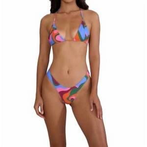 NEW STONE FOX SWIM luka high hip bikini bottom in volcano